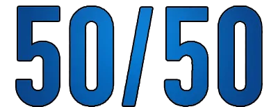 Logo for 50/50